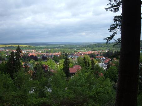 Blick vom Zimmerberg - Das Thüringer Land in der Ferne