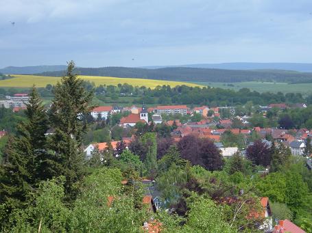 Blick vom Zimmerberg auf das Bad Tabarzer Zentrum